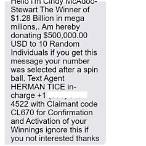 fake lottery winner